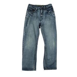 Bailey's Point Jeans Boys Size 7 Medium Wash Straight Leg Blue Denim Pants